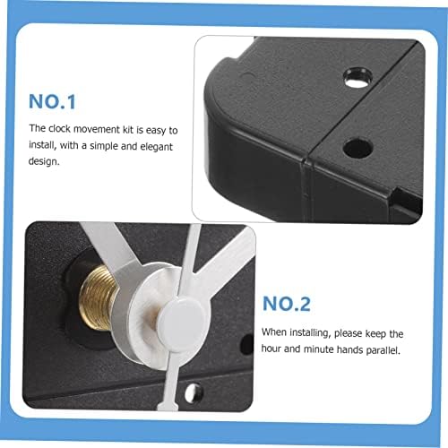 Homoyoyo Wall Clock Mechanism Replacement - Battery Operated Ticking Clock Movement with Modern Design