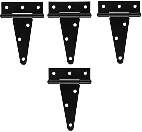 NIDAYE 4Pack 4 Inch T Strap Door Hinges Heavy Duty Shed Gates