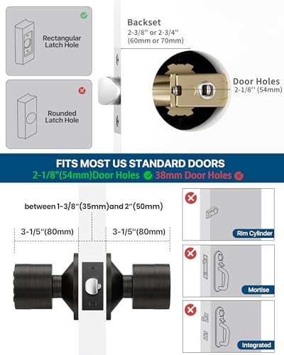 HIDALIFE Door Knob with Keypad Smart Secure and Easy to Use