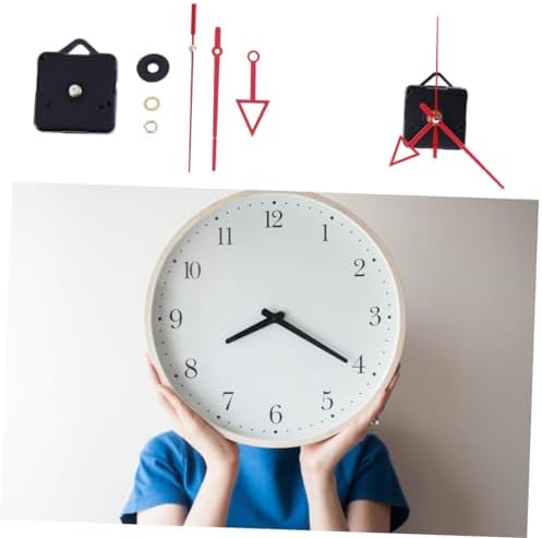 Veemoon Red Clock Hands and Mechanism Kit for DIY