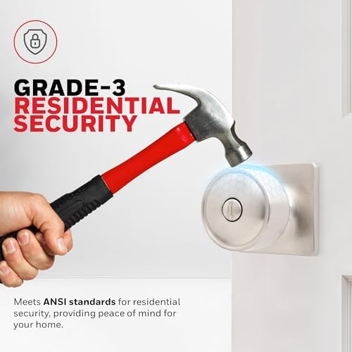 Sleek Nickel-Finished Privacy Door knob