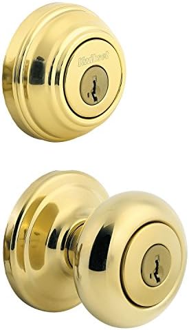 Secure and Stylish Door Knob Deadbolt Set with SmartKey Security