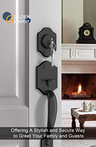 GoldenWarm Front Door Entry Lock Set