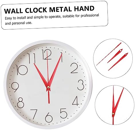 AOKWAWALIY 10-Piece Digital Wall Clock Hand Set Red