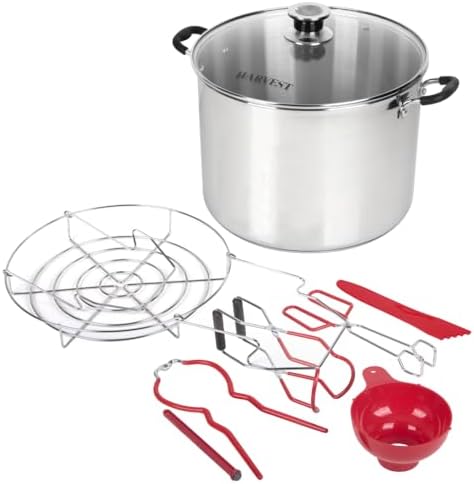 20 Qt Canning Pot with Rack - Works on All Stovetops