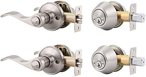 2-Pack Keyed Alike Entry Door Lock Set