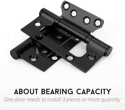 GoldenWarm 18-Piece Non-Mortise Hinges for Interior Doors