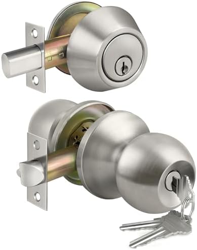 Easy-Installation Door Knob Deadbolt Set
