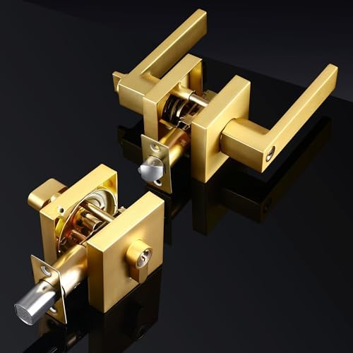 High-Quality Door Handle and Deadbolt Set for Home Office Use