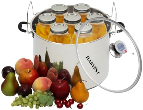 20 Qt Canning Pot with Rack - Works on All Stovetops