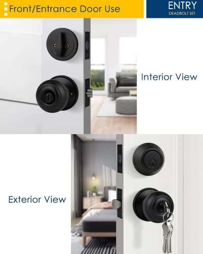 KEYED ALIKE ENTRY DOOR KNOBS