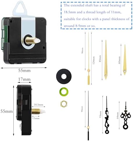 Precise Silent Wall Clock Movement for DIY Crafts
