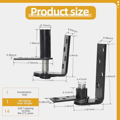 High-Quality Dual-Swing Cafe Door Hinges for Heavy Duty Use