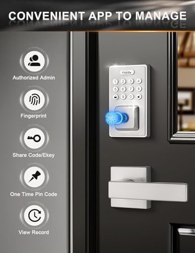 Tinewa Square Keyless Entry Door Lock
