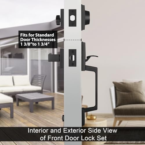 Haidms Oil-Rubbed Bronze Front Door Set