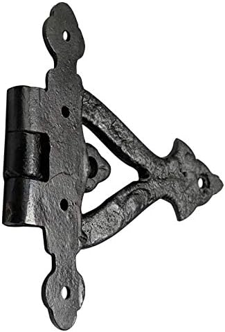 Adonai Hardware - 2-Piece Antique Cast Iron Hinges 53-inch Barn Doors