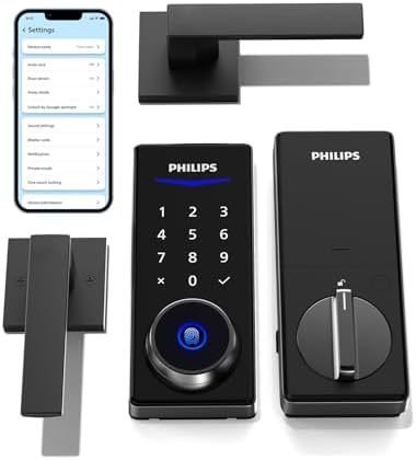 Smart Door Lock with Keyless Entry Fingerprint Unlock