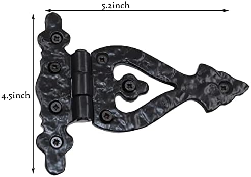 The Metal Magician Black T-Strap Hinges