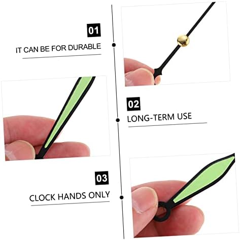 10-Piece Luminous LED Clock Supplies for DIY Clock Making