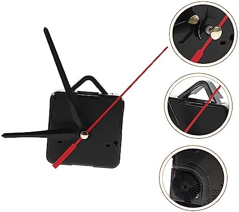jojofuny - Plastic Replacement Hands for Wall Clock Repair with Red Black Tips