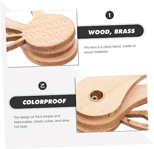 Homoyoyo Clock Repair Kit - Maple Wood Clock Hands for Digital Alarm Clocks