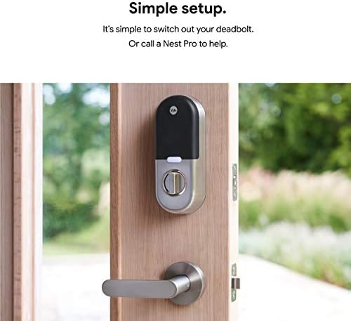 Google Nest Yale Smart Lock - Secure Front Door Entry
