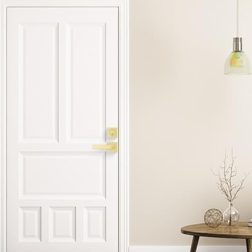 Haidms Gold Exterior Door Lock Set with Deadbolt