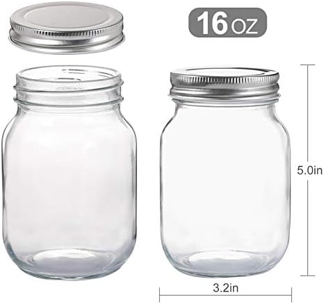 Durable Mason 16oz Jars