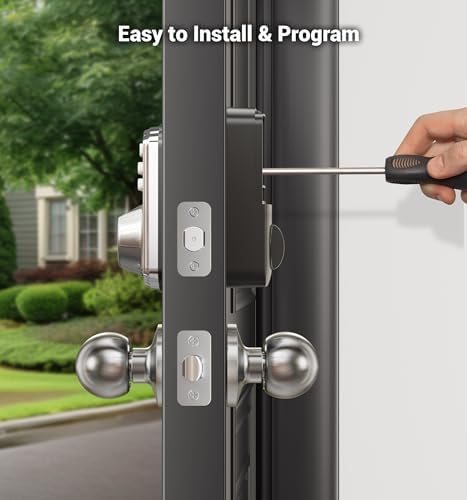 Fingerprint Door Lock with 2 Knobs