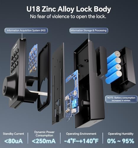 Ulecoce Smart Entry Door Lock Set