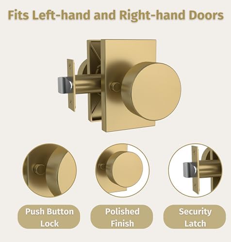 Modern Privacy Door Knob - Laura I