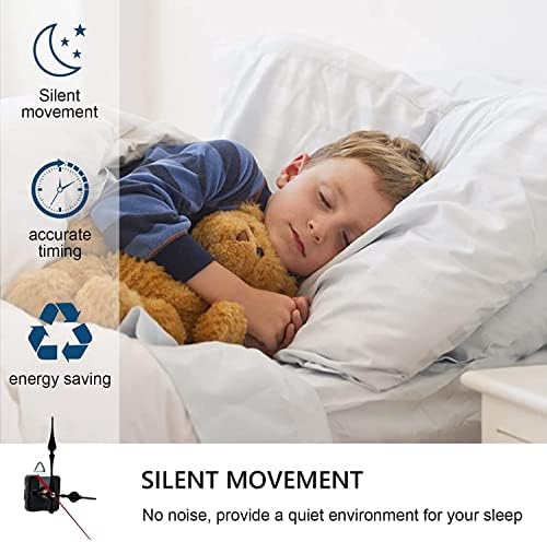 2-Piece Quartz Clock Mechanism Kit Mattress-Top Replacement for Wall Clocks