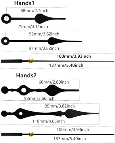 High-Quality quartz clock mechanism replacement 16mm shafts with detailed dimensions