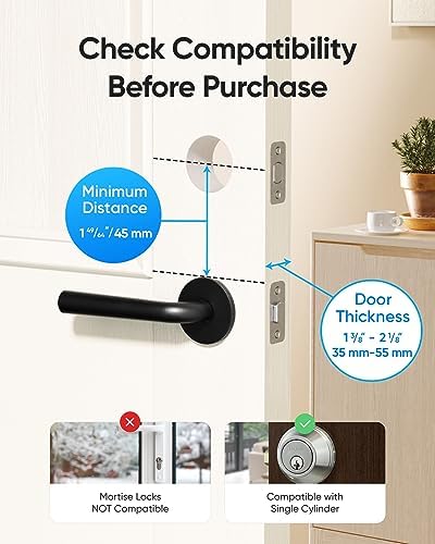 Eufy Smart Deadbolt C220 - 8mo Battery Fingerprint Voice Unlock