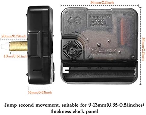 Mudder 2-Piece High Torque Clock Movement Mechanism