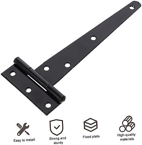 Two-Piece Heavy Duty Gate Hinges with Bi-Shape Design