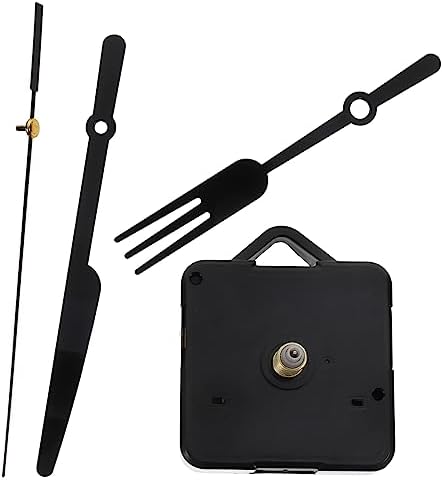 SOESFOUFUReplacement Part for Wall Clocks Black Fork Hands Clock Movement