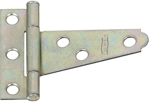 Sturdy Zinc-Plated Door Hinges 2-Pack