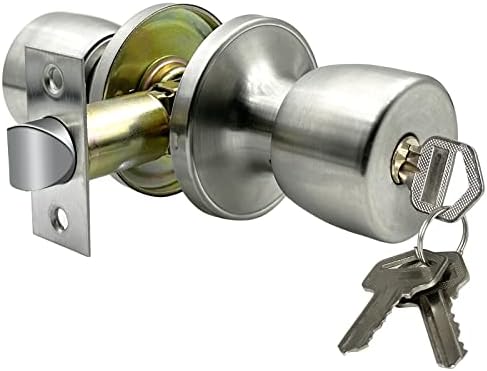 JOKO Stainless Steel Keyed Door knob and Lock Combo Set