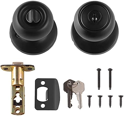 Coastal Matte Black Door Knob