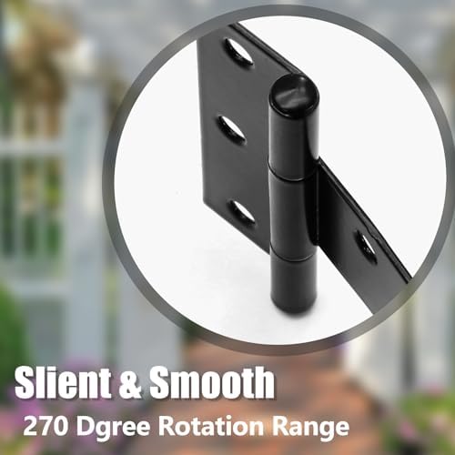 Rust-Resistant T-Strap Hinges for Wooden Fences