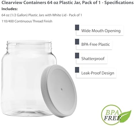 64 oz CANNING JARS
