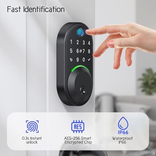 Keypad Smart Door Lock with Knob Set for Front Door