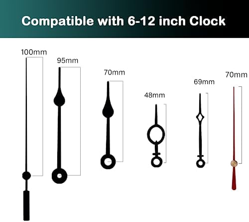 WinTaimSilent 32mm Long Shaft Clock Movement for DIY Repair Kits