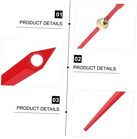 30 Set Metal Clock Hands Durable Replacement for Red Aluminum Clocks