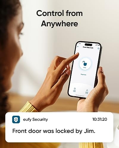 Eufy Smart Deadbolt C220 - 8mo Battery Fingerprint Voice Unlock