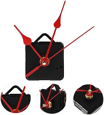 QUMIIRTY Red quartz clock movement replacement elegant red hands