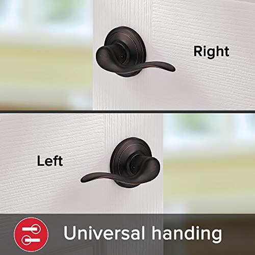 Kwikset Prescott Front Door Handle Set with Microban Protection