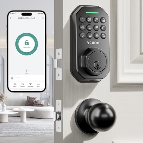 Keyless Entry Door Lock with Handle for Smart Security
