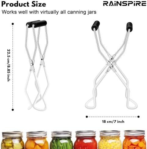 Rainspire Canning Jar Lifter Safe Efficient Kitchen Essential
